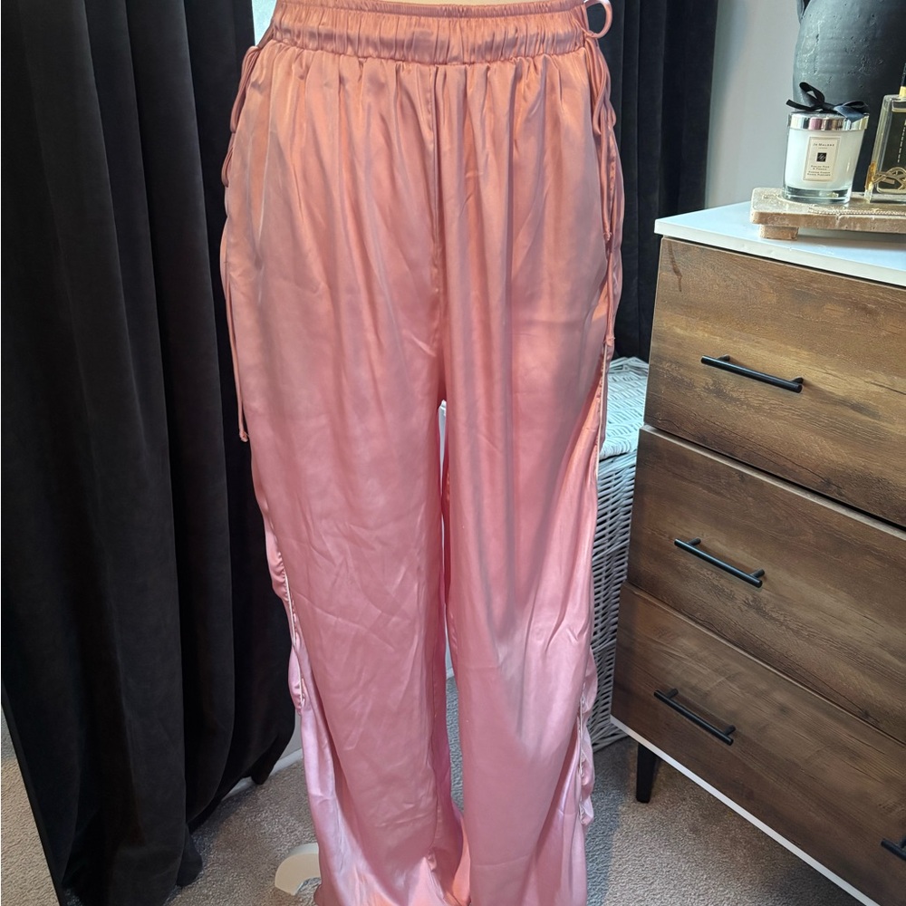 Sheike Blush Satin Track Pants